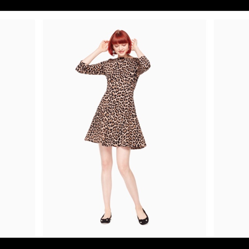 Kate Spade Leopard Ponte Dress